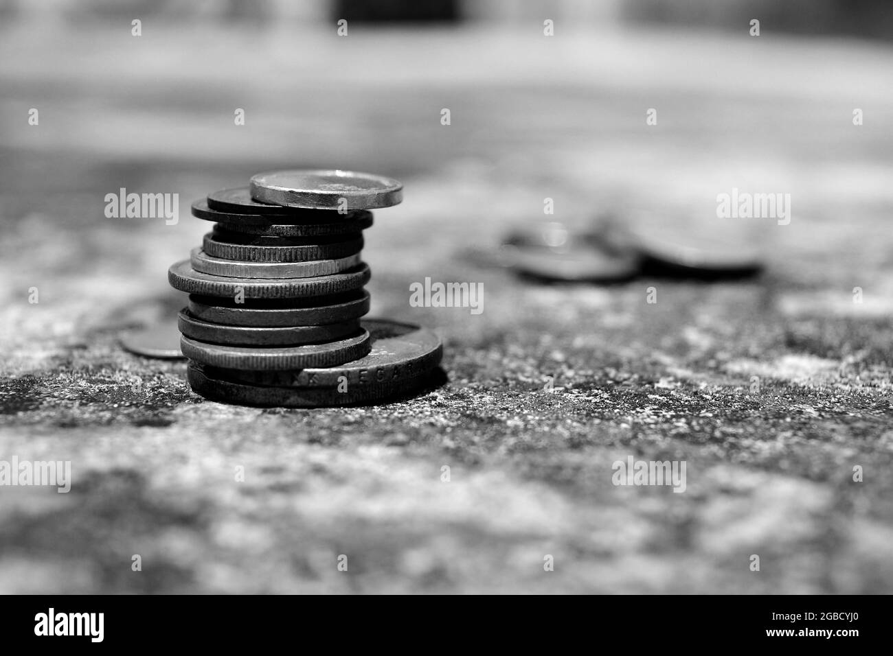 coin stack finance concept, money Stock Photo