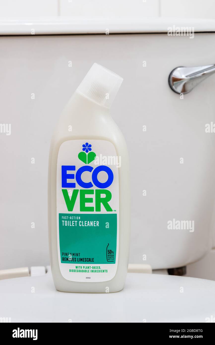 Ecover environmentally friendly eco toilet cleaner Stock Photo