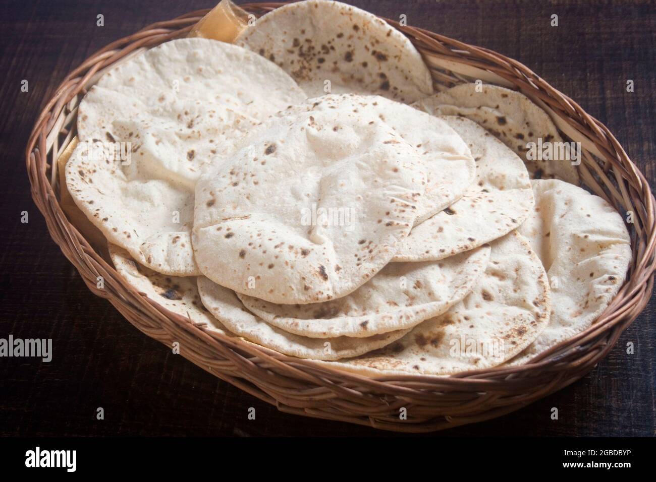 indian roti,bread roti Stock Photo