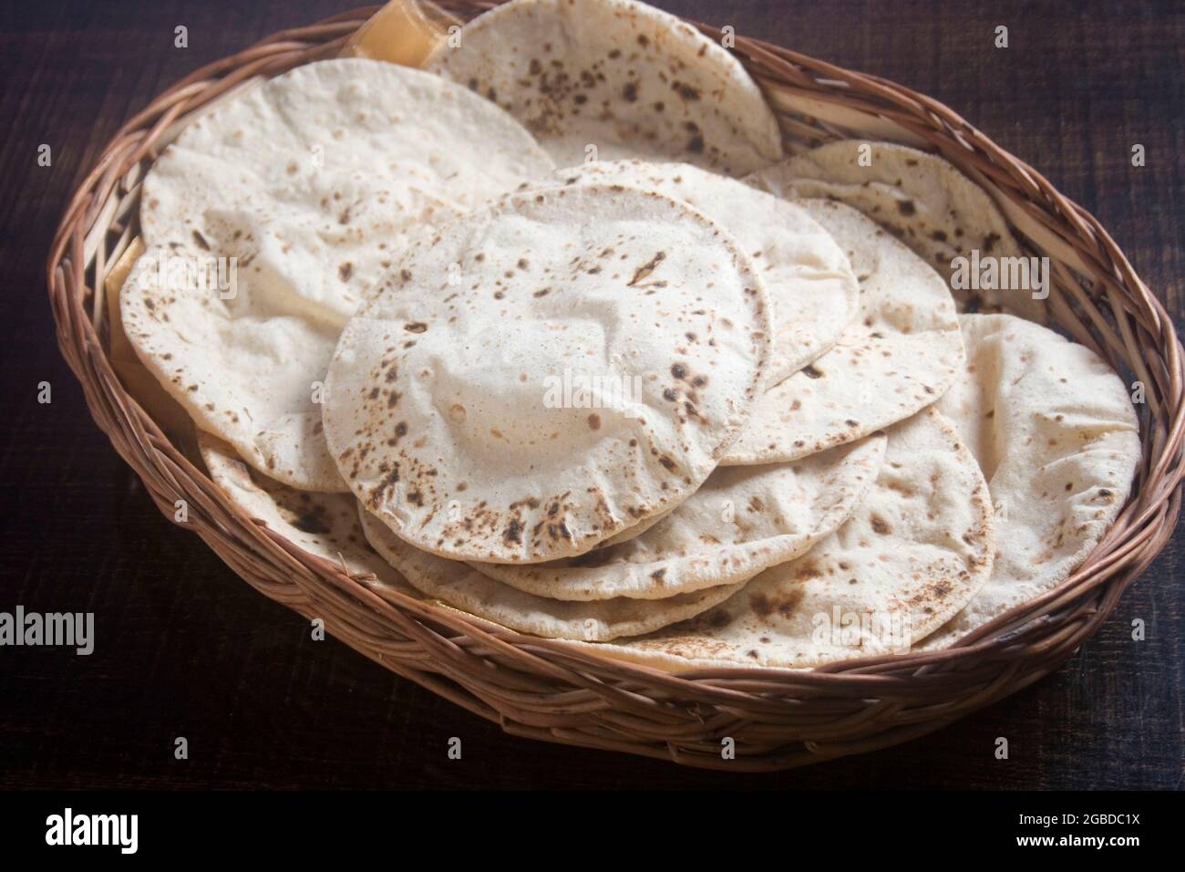 indian roti,bread roti Stock Photo