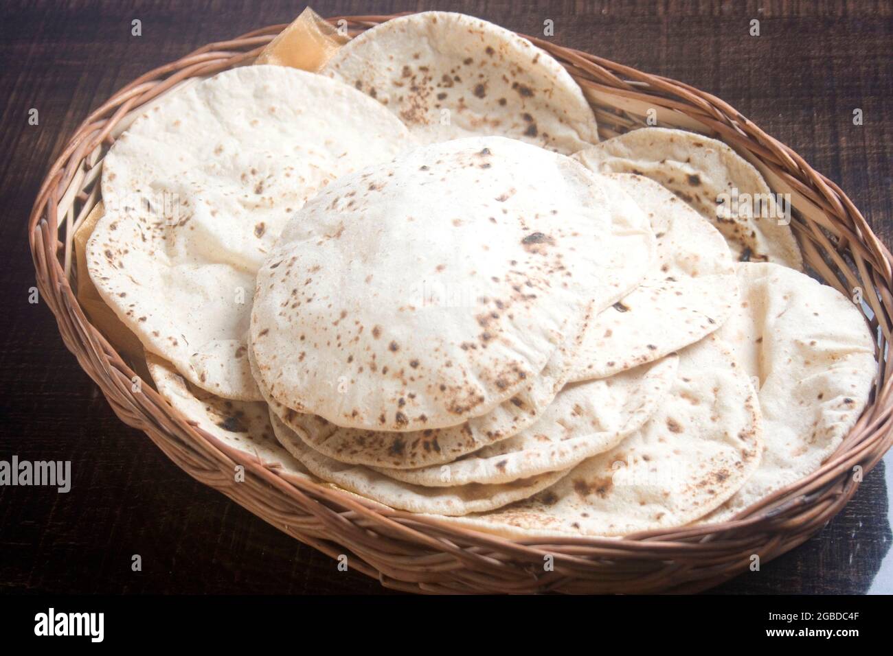 indian roti,bread roti Stock Photo