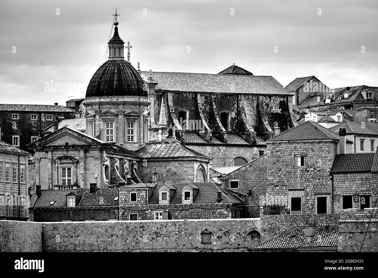 Medieval stone bell towers Black and White Stock Photos & Images - Alamy