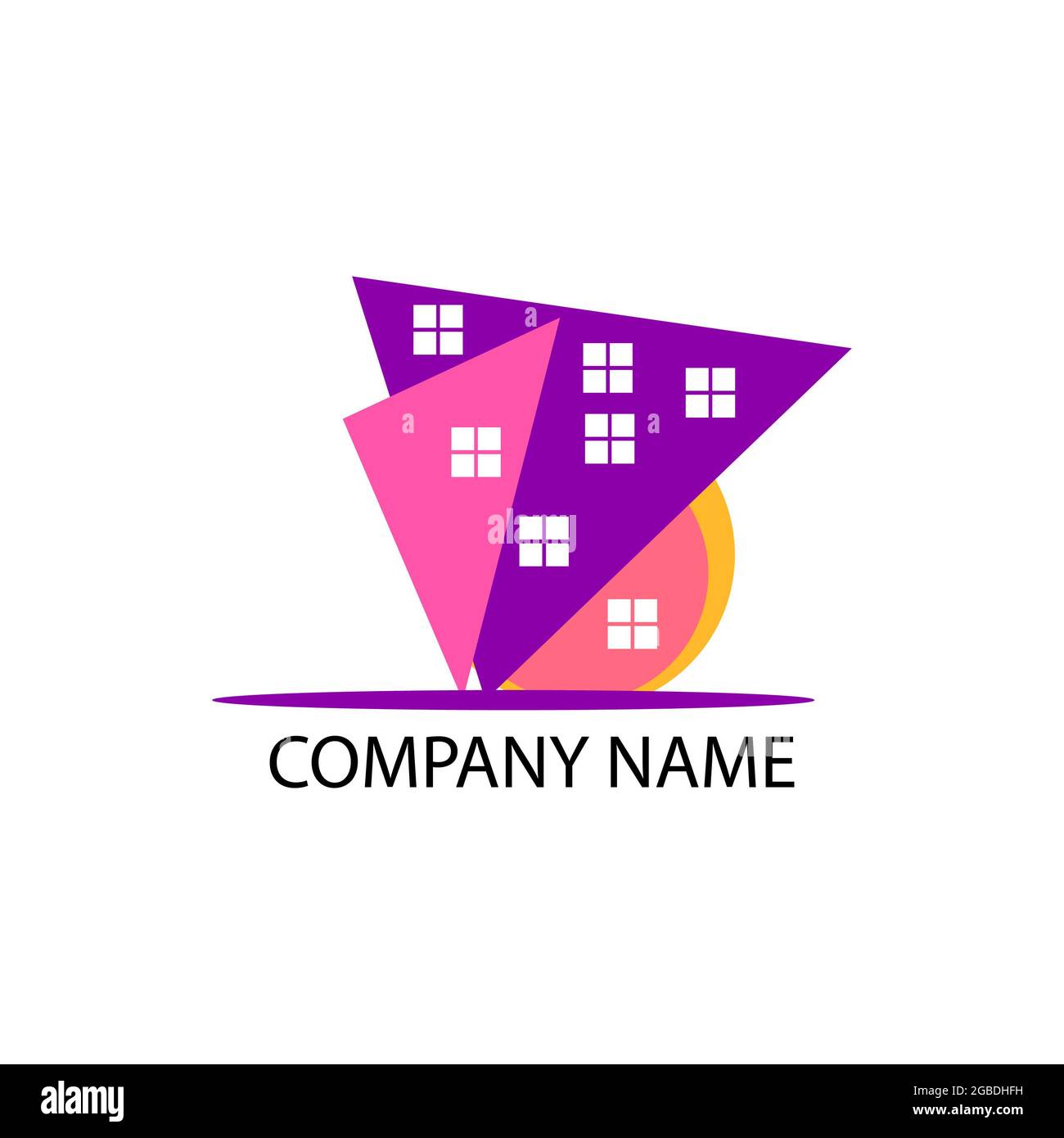 real estate on the love heart icon Stock Photo Alamy