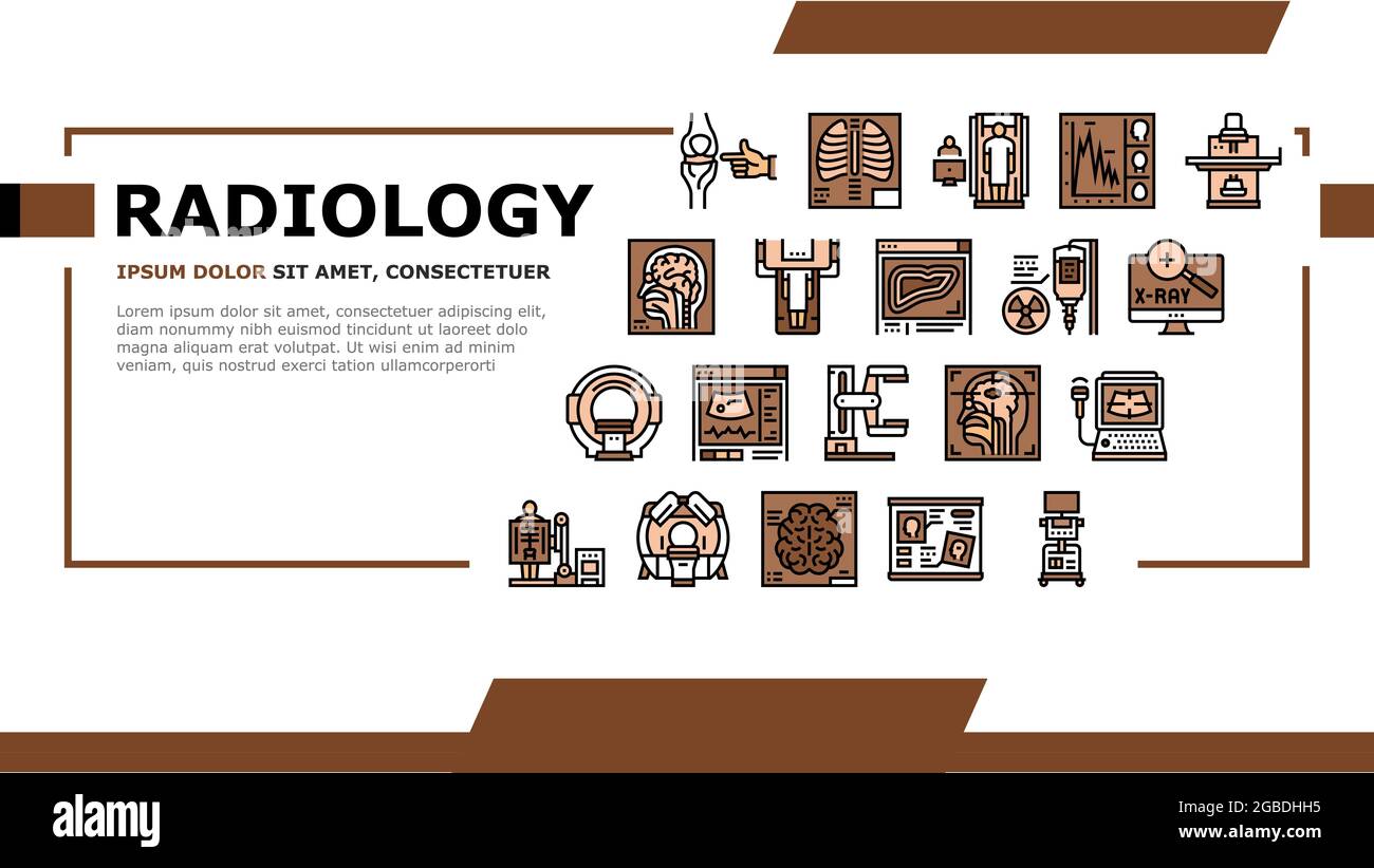 Radiology Equipment Landing Header Vector Stock Vector Image & Art Alamy