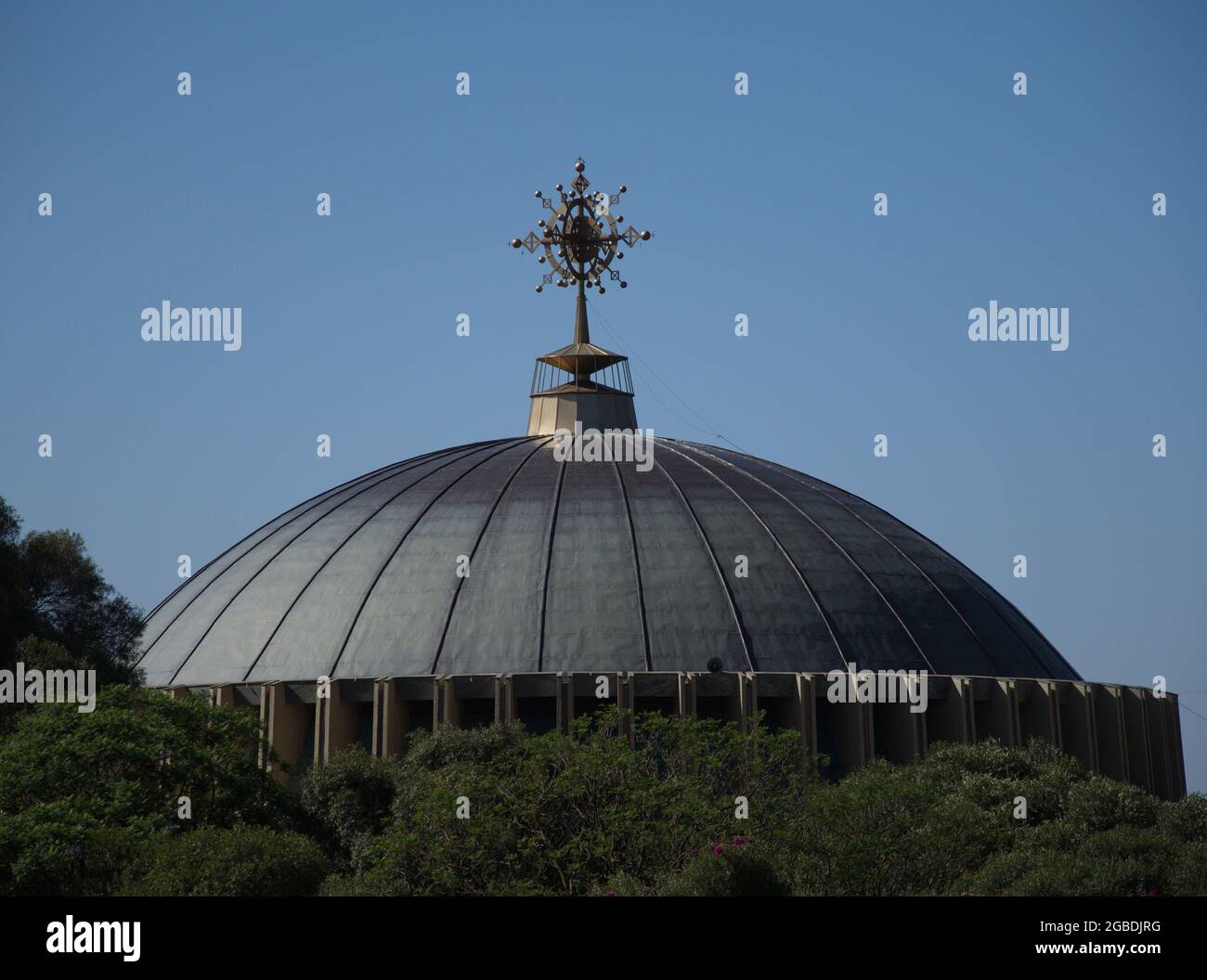 Church of Our Lady Mary of Zion containing Ark of Covenant in ancient city of Aksum, Ethiopia. Stock Photo