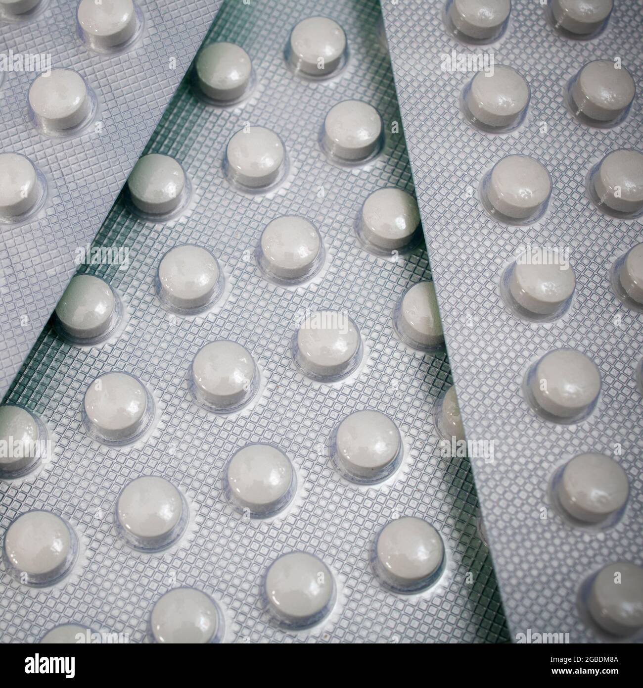 Stylised Square Shot Of Round Vitamin D 3 Pills Made By Uk Neutraceuticals Company Vitabiotics Ltd Example Of Blister Packaging Health Supplements Stock Photo Alamy