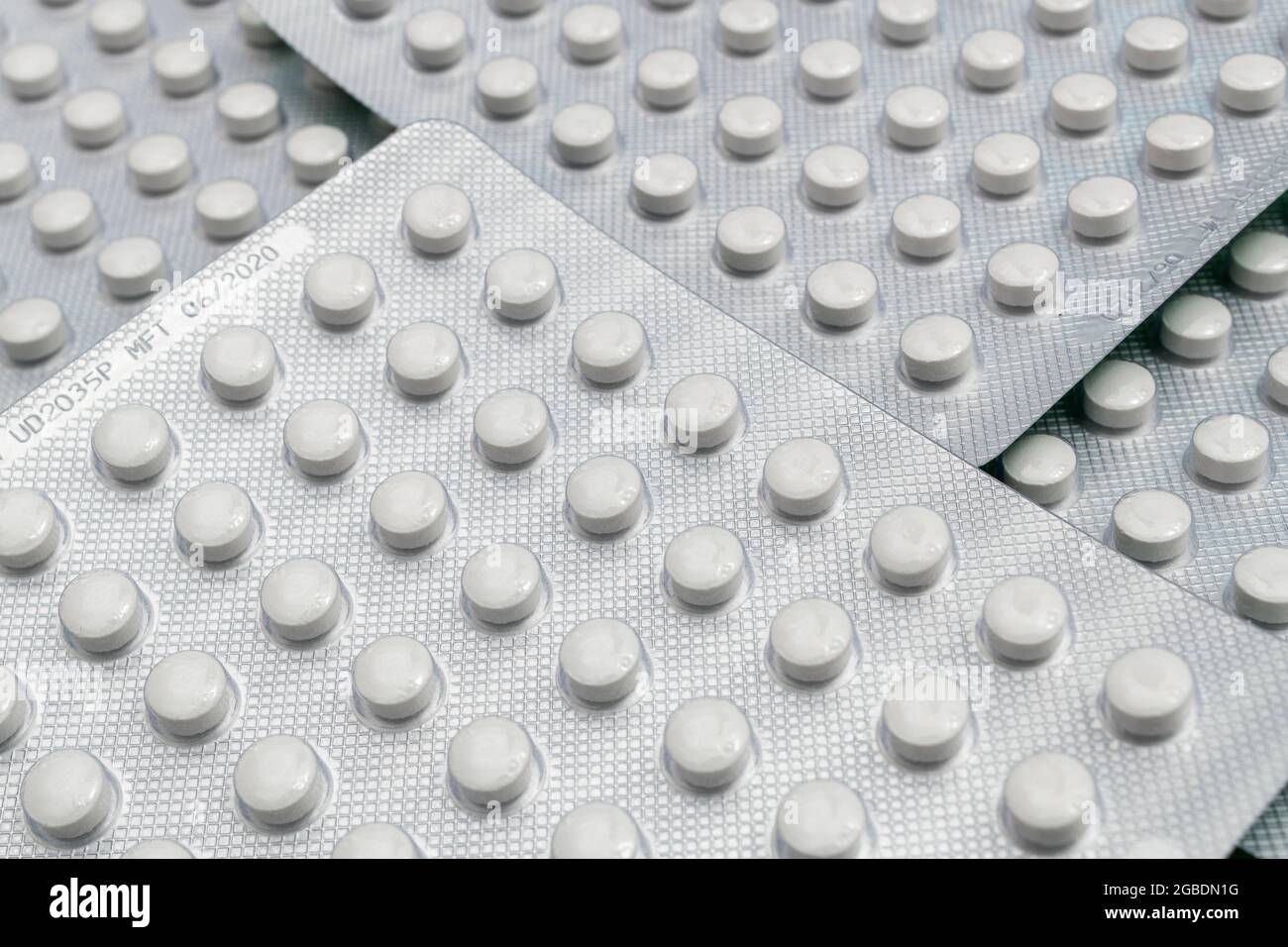 Round Pills Of Vitamin D 3 Made By Uk Neutraceuticals Company Vitabiotics Ltd Good Example Of Blister Packaging And Medical Product Encapsulation Stock Photo Alamy