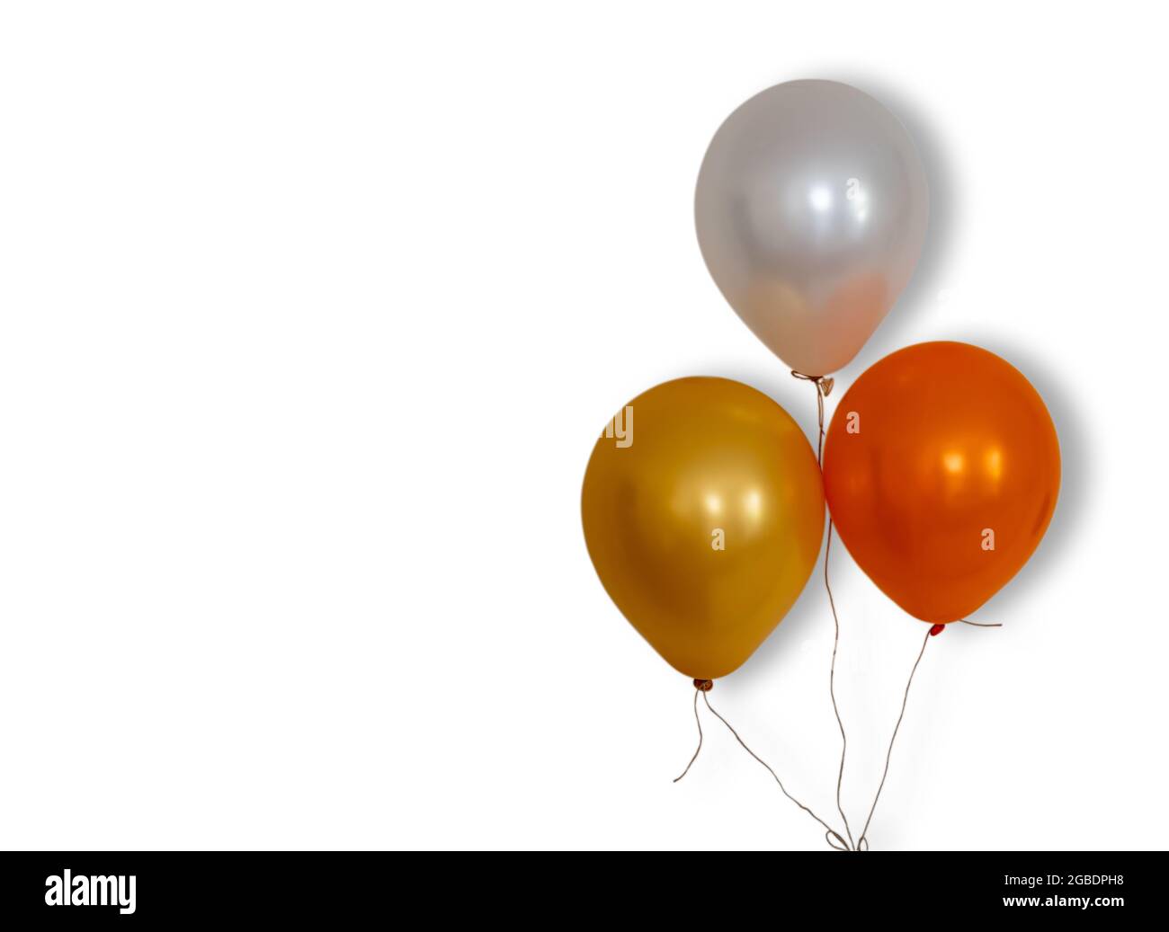 Colorful realistic helium balloons isolated on a white background Stock ...
