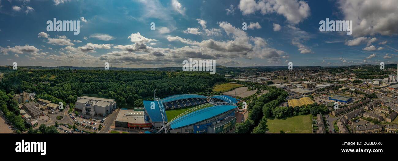 Huddersfield Town AFC Aerial Drone Photo From The Air John Smith Stadium West Yorkshire Stock Photo