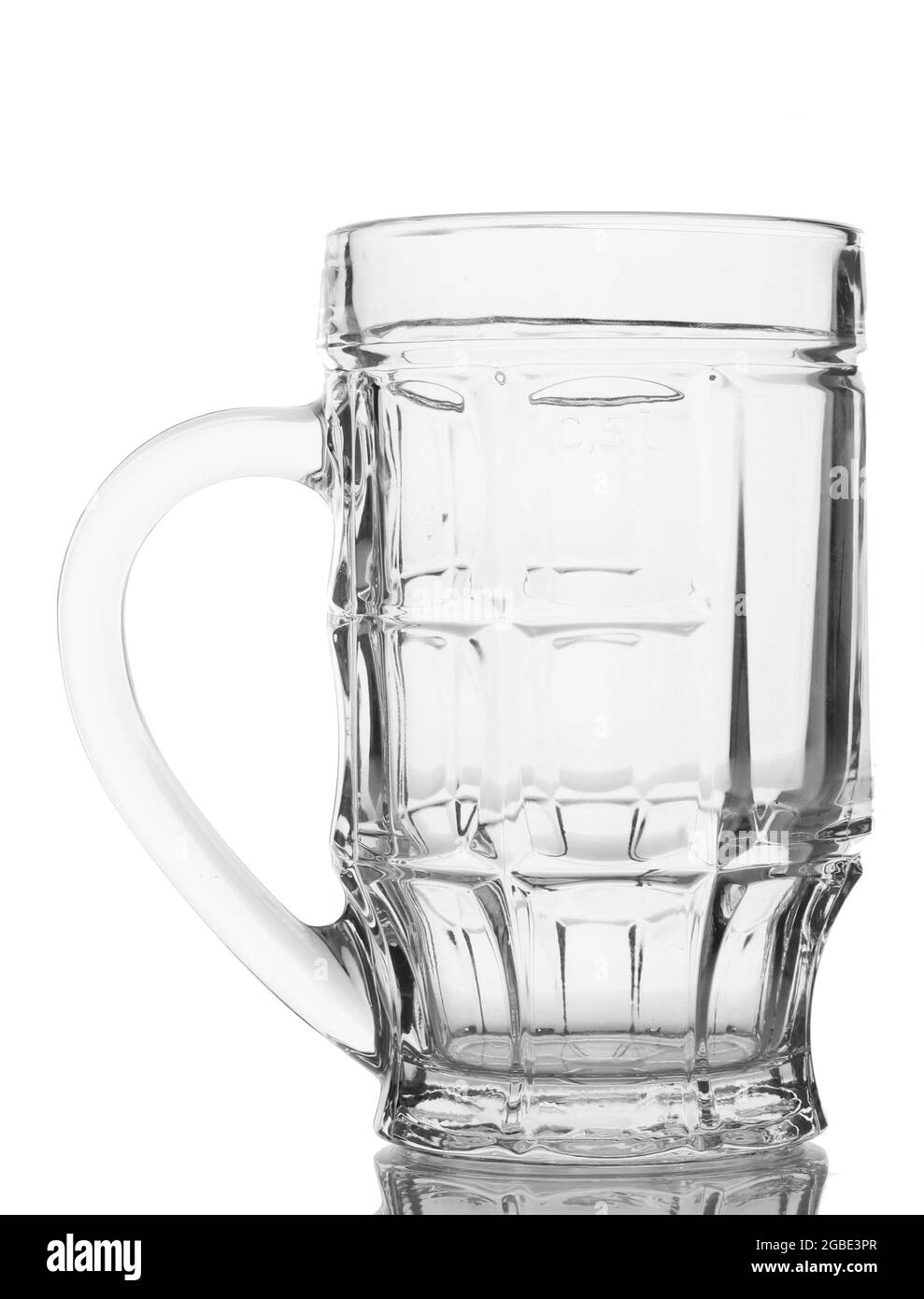 empty beer glass, isolated on white Stock Photo Alamy