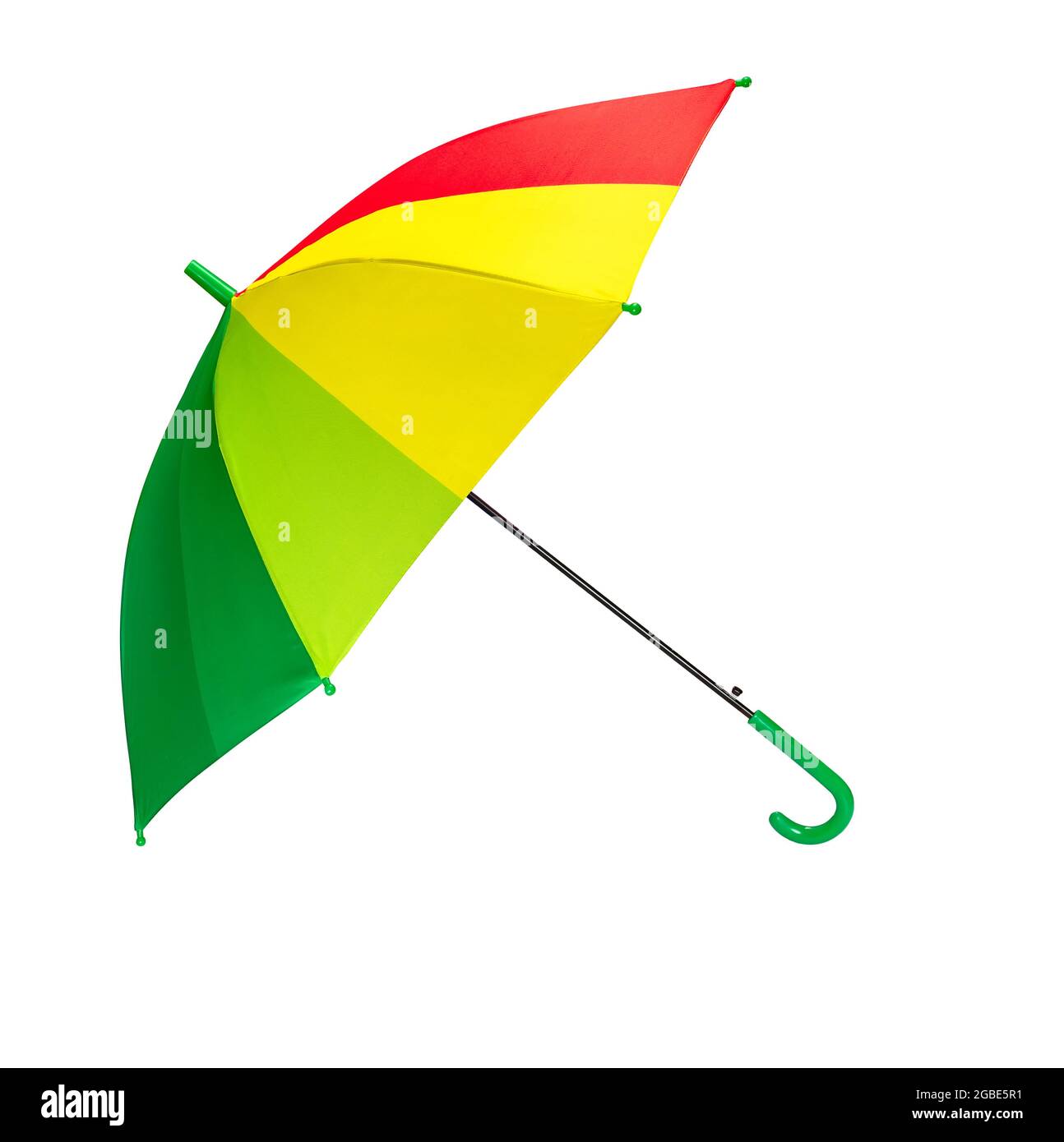Colourful umbrella isolated on a white background Stock Photo - Alamy