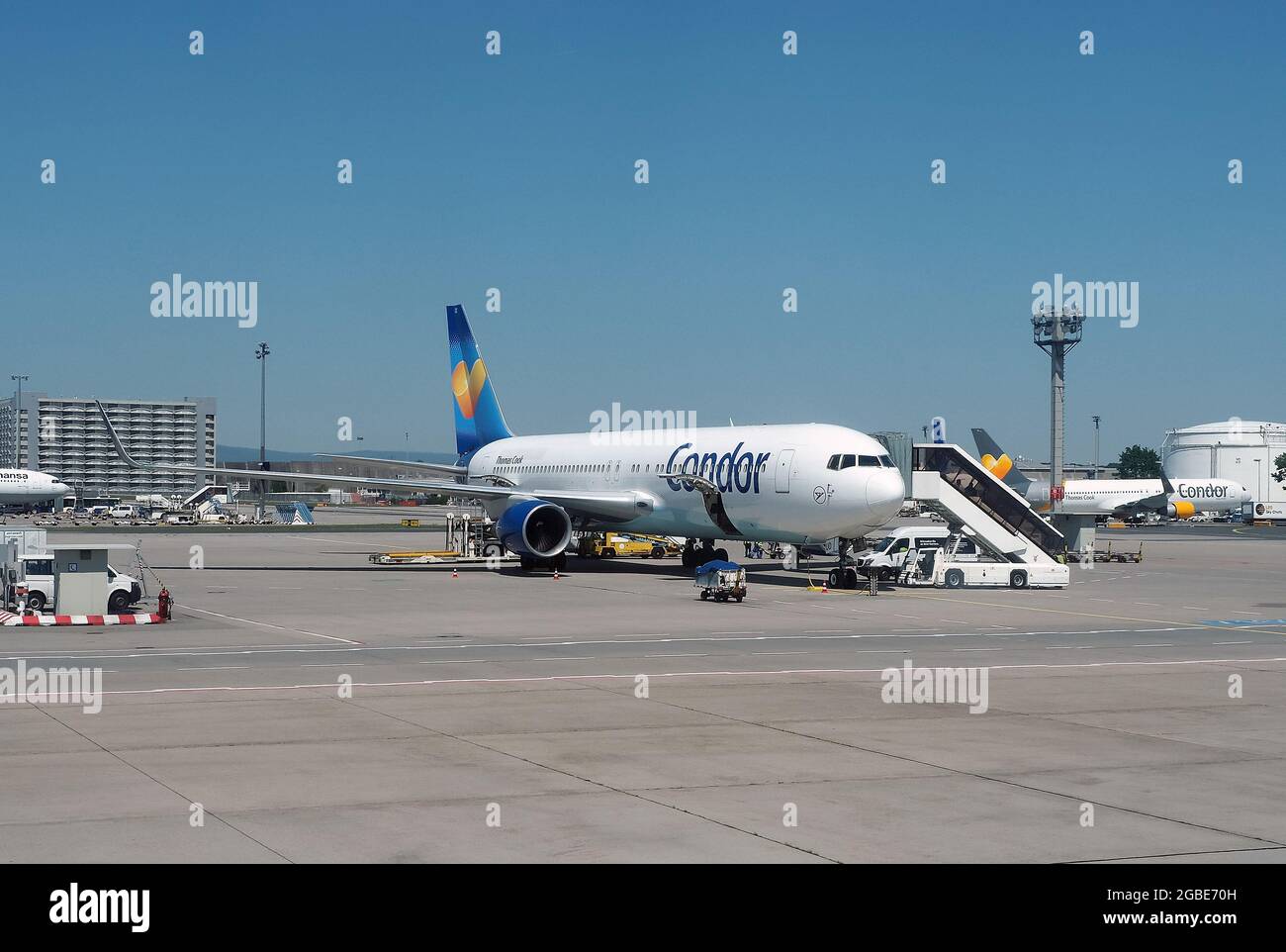 Condor ( is a German charter airline based in Frankfurt), airplane