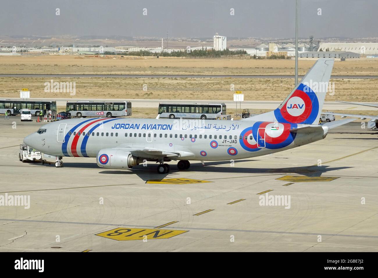 Jordan Aviation, Boeing 737-300 airplane Stock Photo - Alamy