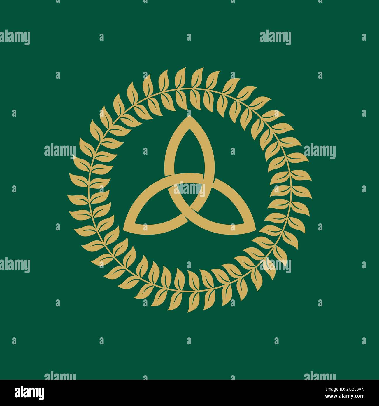 Christian illustration. The symbol of the Holy Trinity framed by a ...