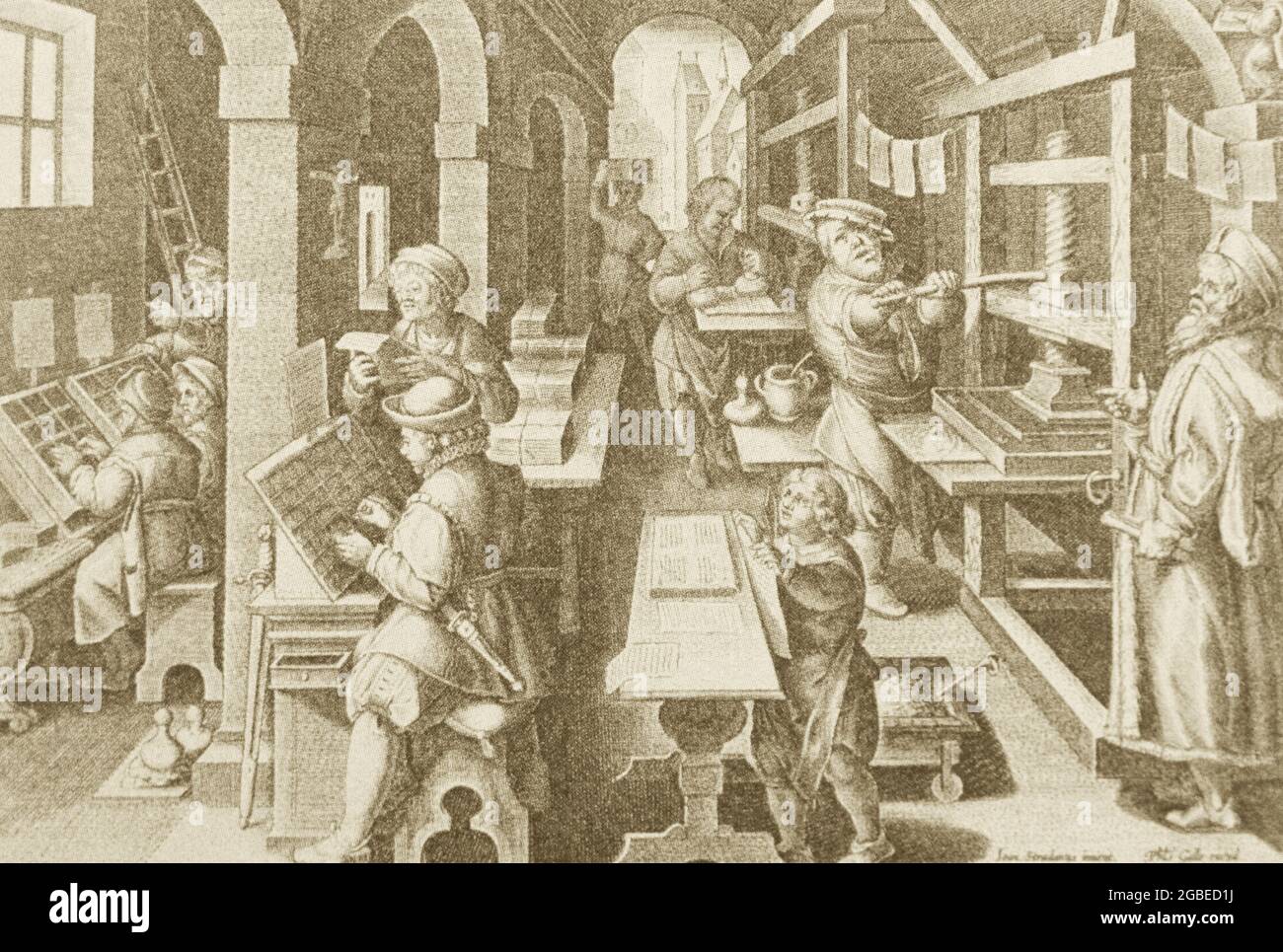 Typography During Renaissance European Renaissance typography Stock Photo - Alamy