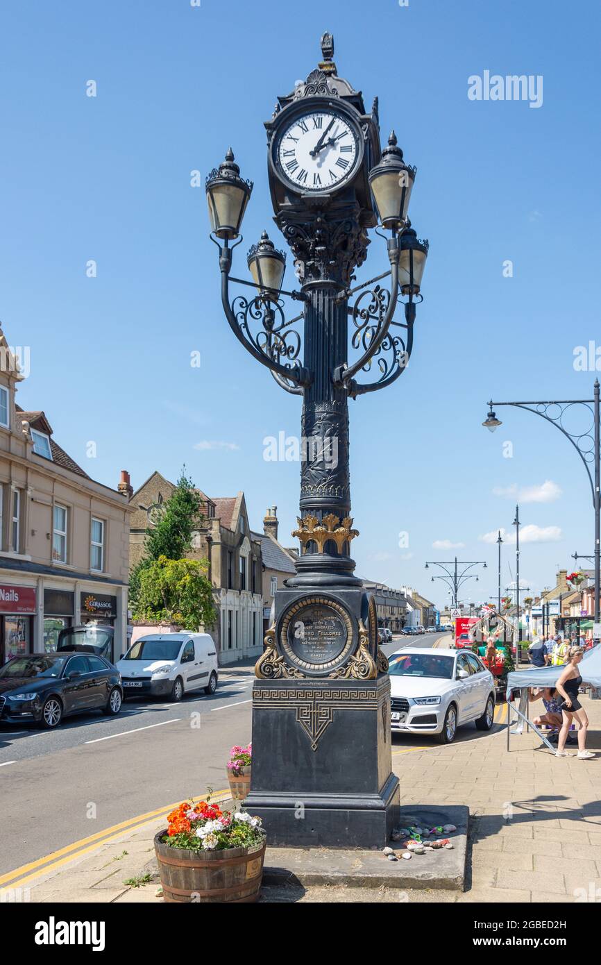 19th century Clock Tower, Great Whyte, Ramsey, Cambridgeshire, England, United Kingdom Stock Photo