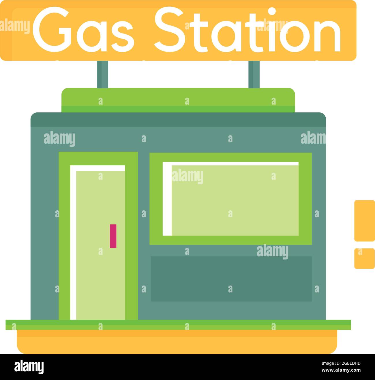 Isolated flat gas station building icon Stock Vector Image & Art Alamy
