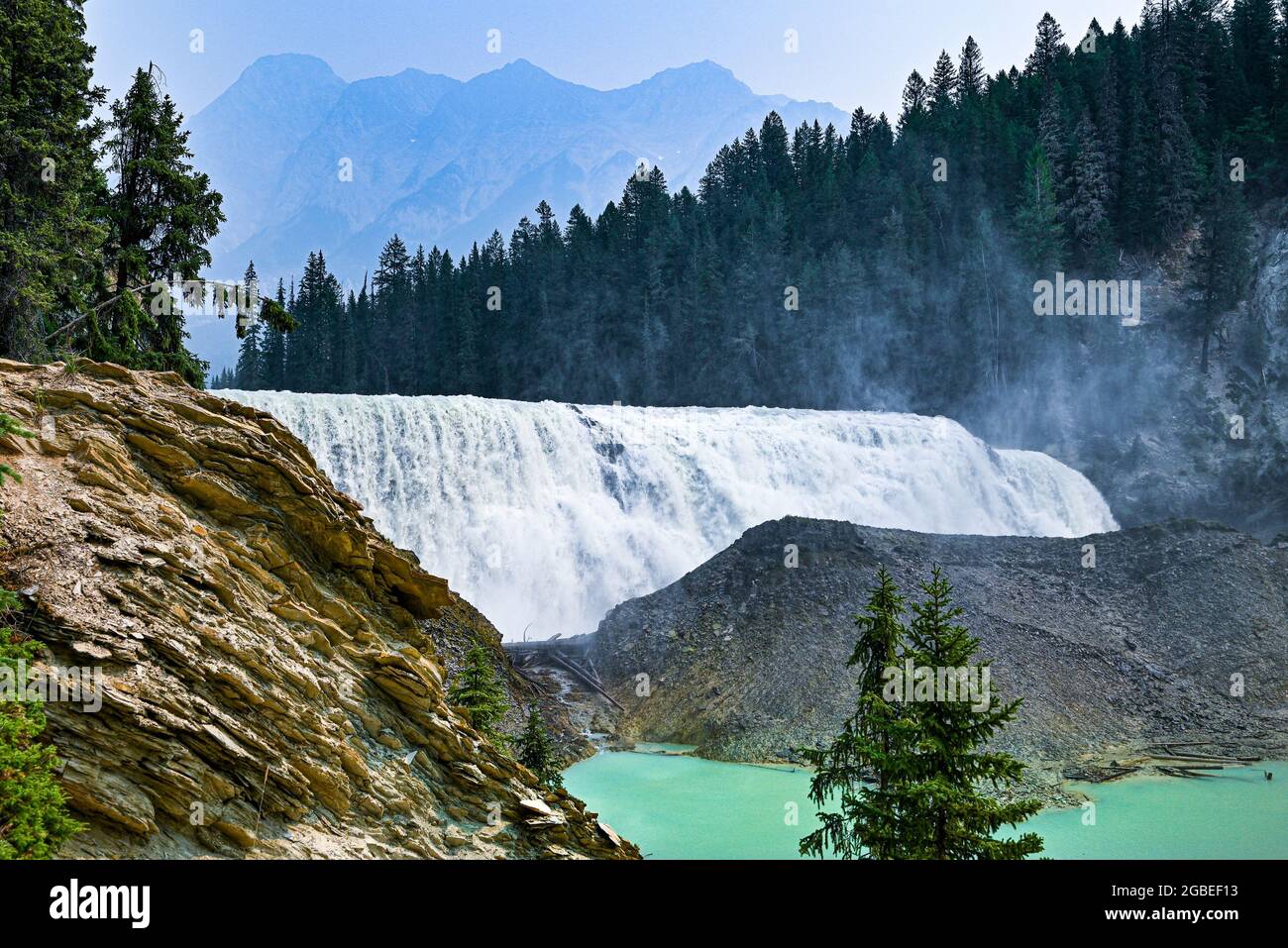 Wapta falls, Yoho National Park, British Columbia, Canada Stock Photo