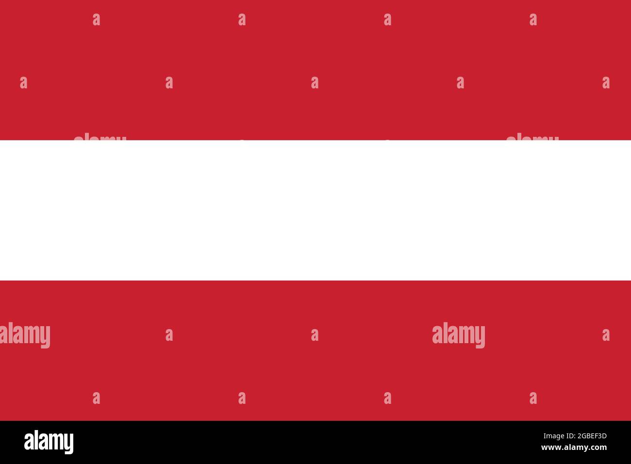 National flag of Austria original size and colors vector illustration, flagge osterreichs nation of Austria, Austrian flag, Austrian triband Stock Vector