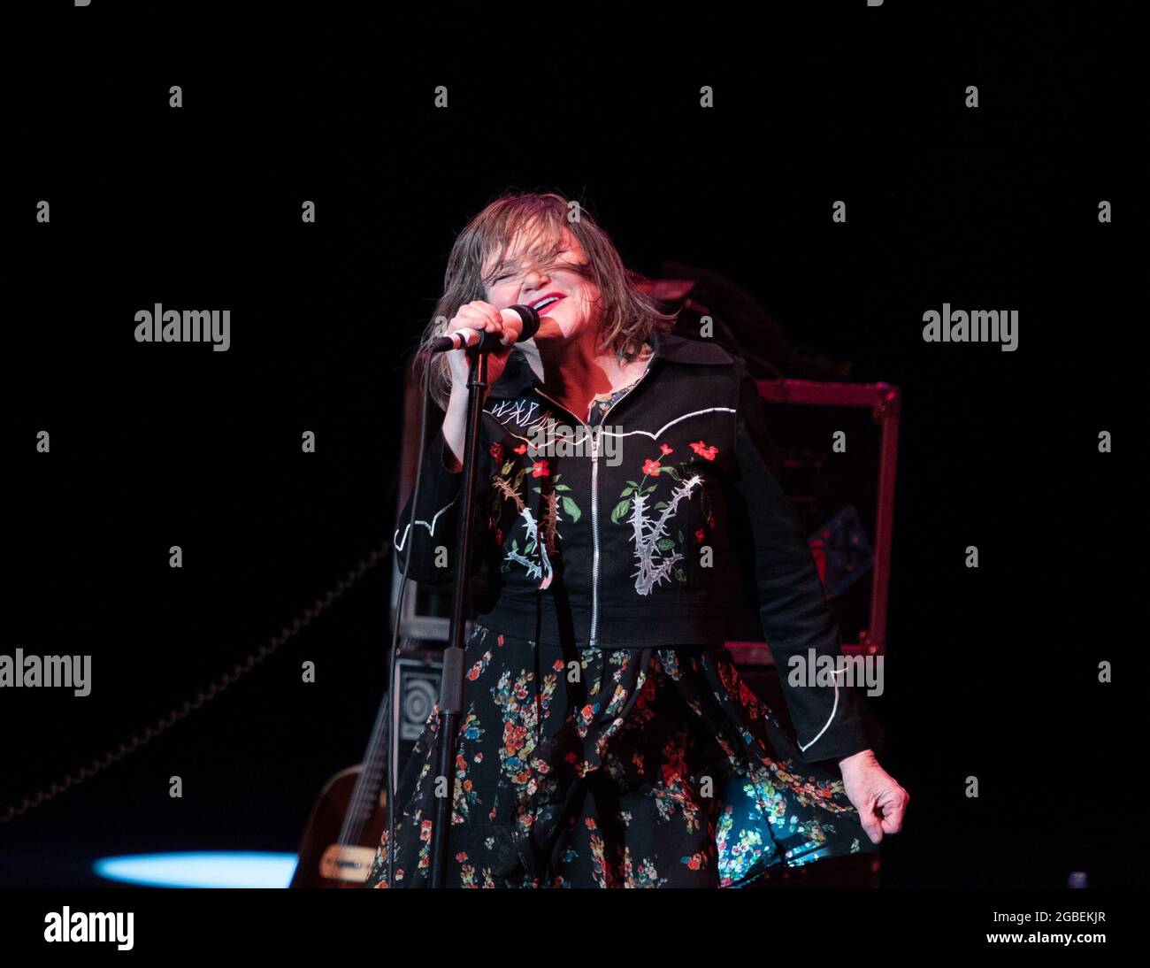 August 1, 2021, Costa Mesa, California, USA: EXENE CERVENKA of X at ...