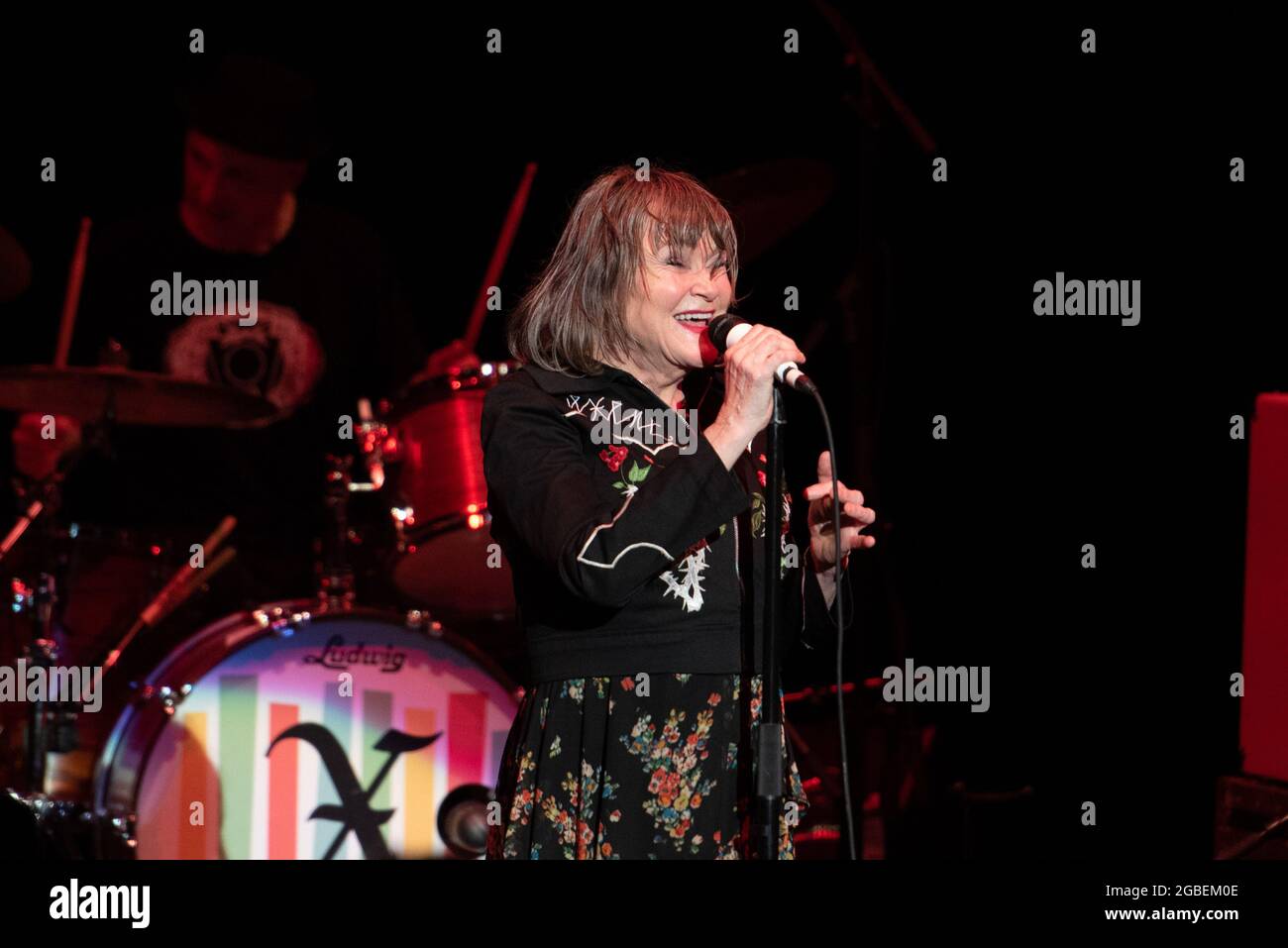 August 1, 2021, Costa Mesa, California, USA: EXENE CERVENKA of X at ...