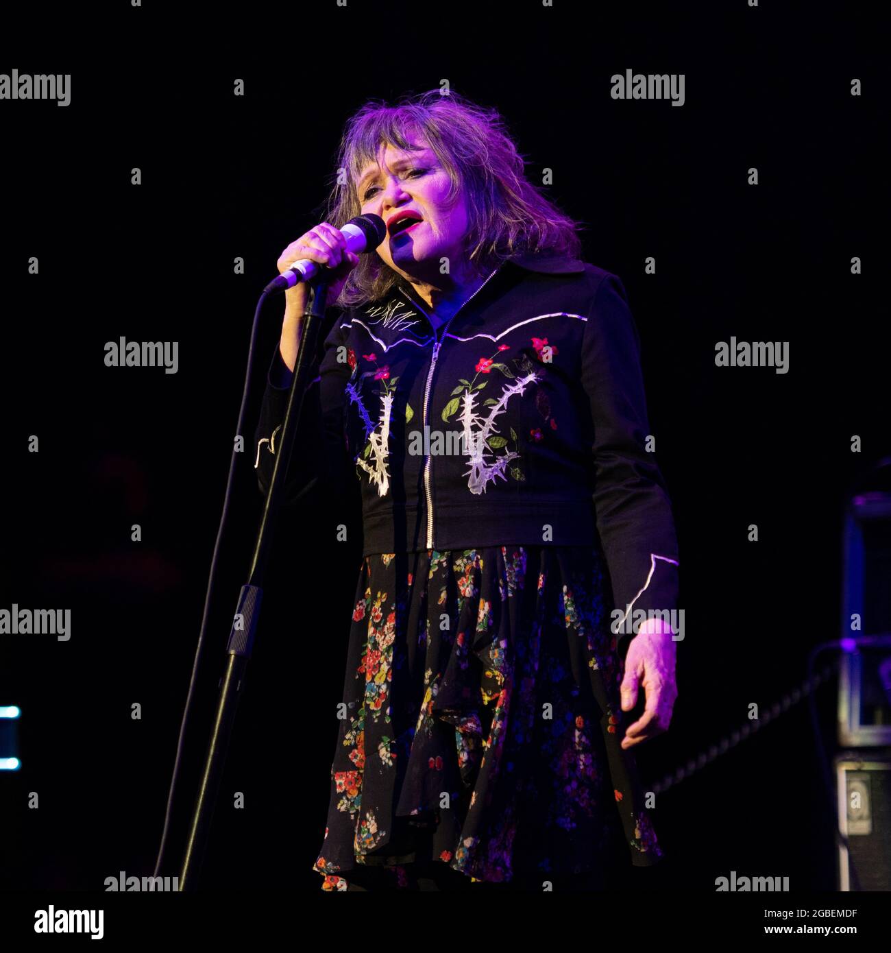 August 1, 2021, Costa Mesa, California, USA: EXENE CERVENKA of X at ...