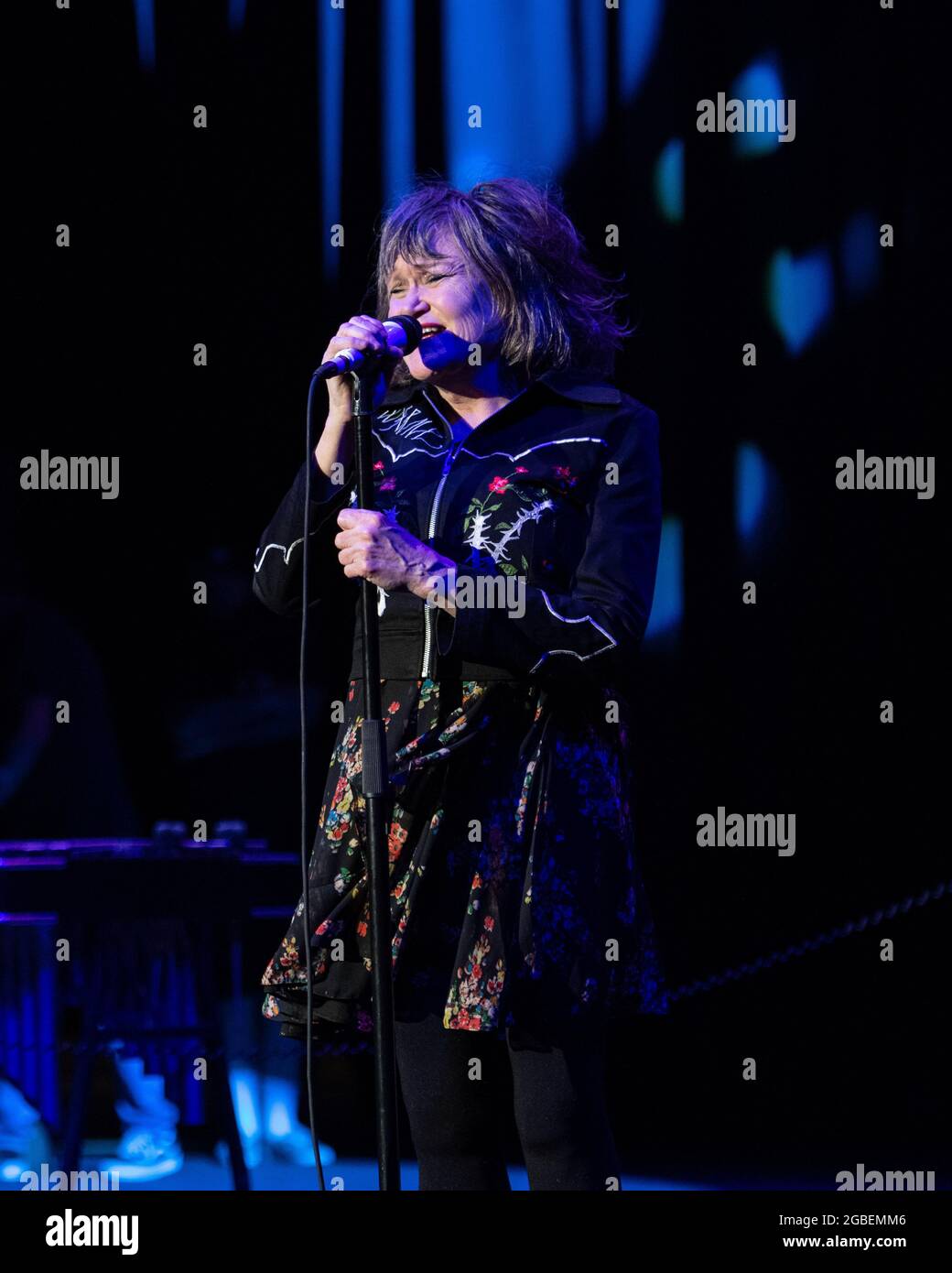 August 1, 2021, Costa Mesa, California, USA: EXENE CERVENKA of X at ...