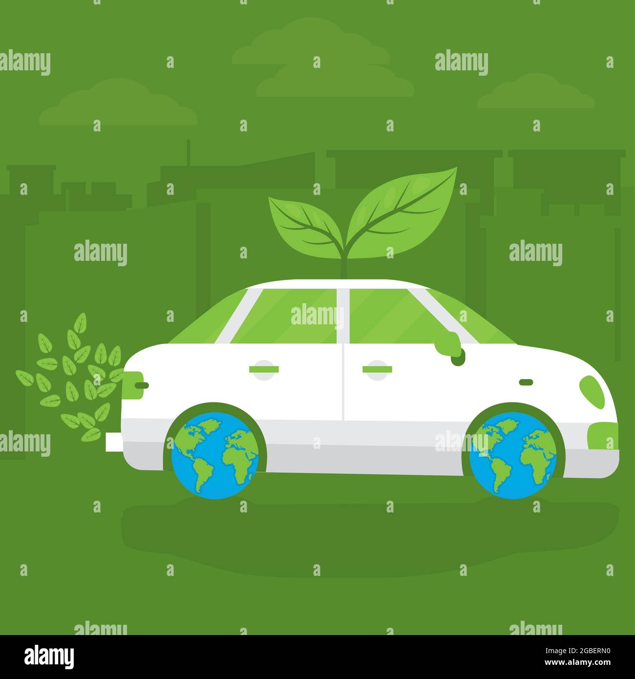 world car free day illustration Stock Vector Image & Art - Alamy