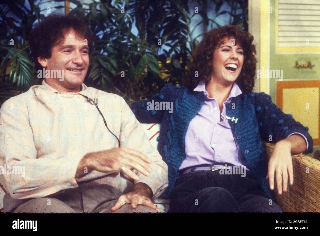 Robin Williams Pam Dawber 1981 Photo by Adam Scull/PHOTOlink Stock Photo