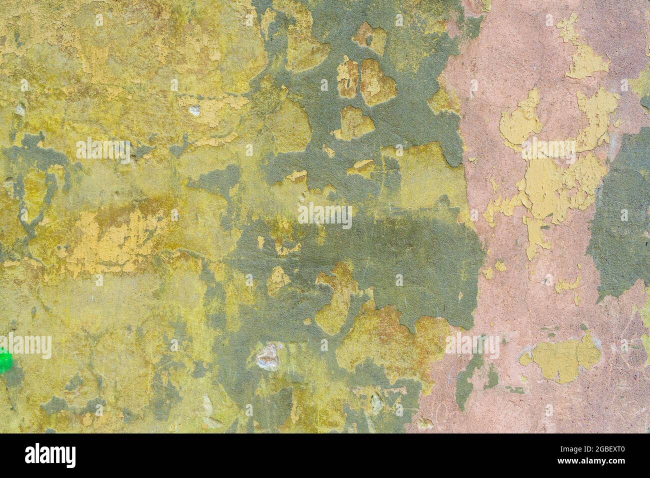Green painted wall texture background Stock Photo
