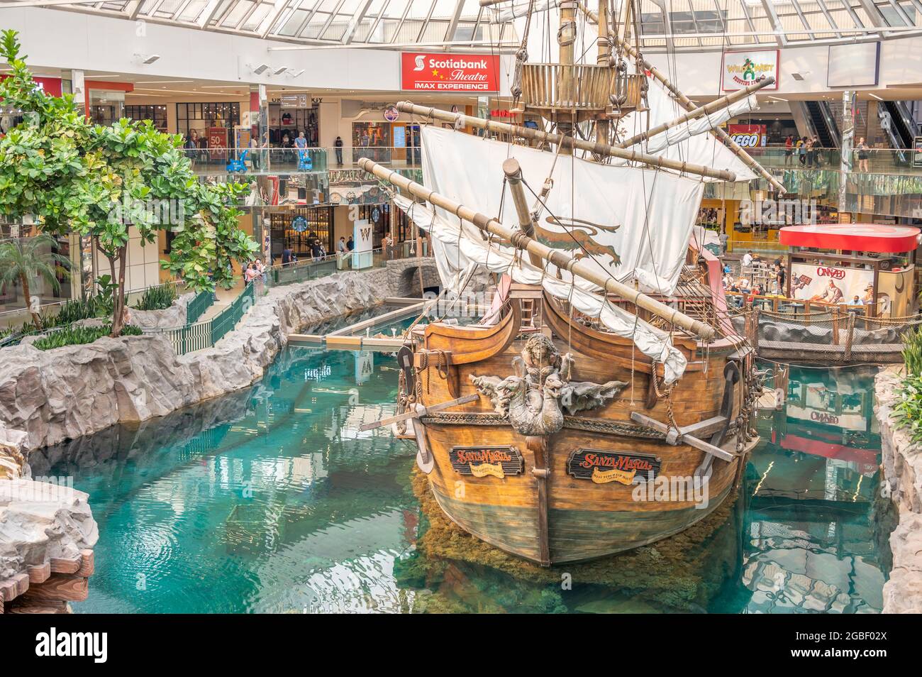 Edmonton Alberta August 1 21 Inside The West Edmonton Mall Which Was Once The Largest Mall In The World Stock Photo Alamy