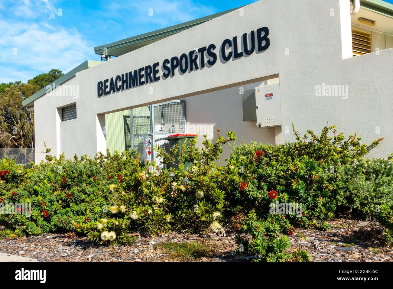 Beachmere Sports Club, Queensland Australia. Stock Photo