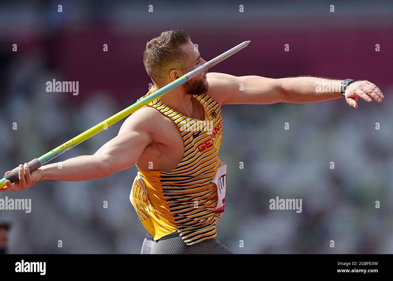 Tokio, Japan. 04th Aug, 2021. Athletics Olympics, Javelin Throw, Men