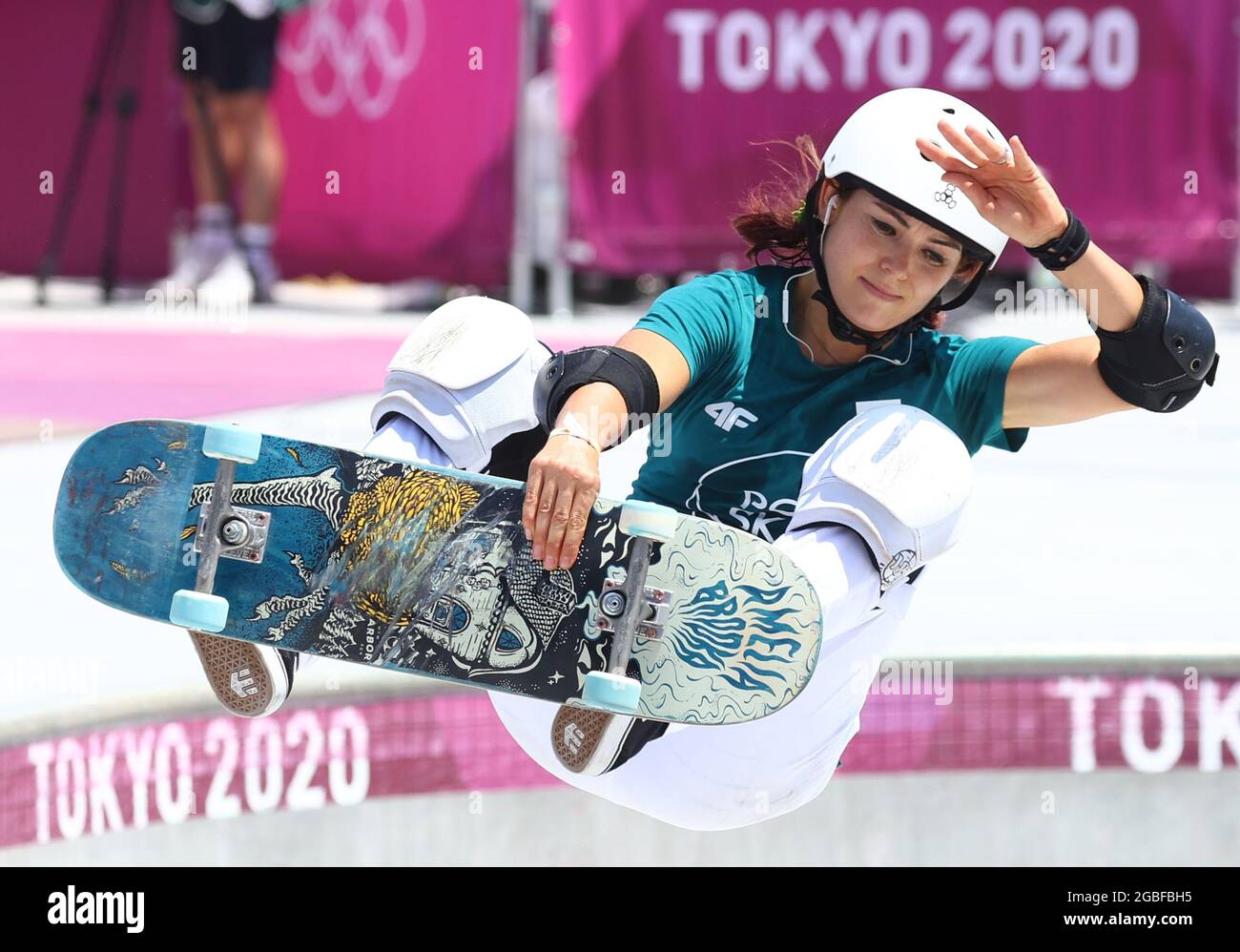Tokyo 2020 Olympics - Skateboarding - Women's Park - Preliminary Round -  Ariake Urban Sports Park - Tokyo, Japan - August 4, 2021. Amelia Brodka of  Poland in action REUTERS/Mike Blake Stock Photo - Alamy