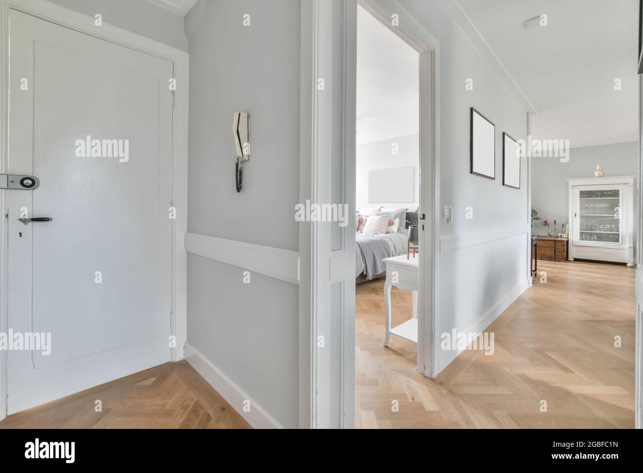 Bright interior design of a luxury house Stock Photo - Alamy