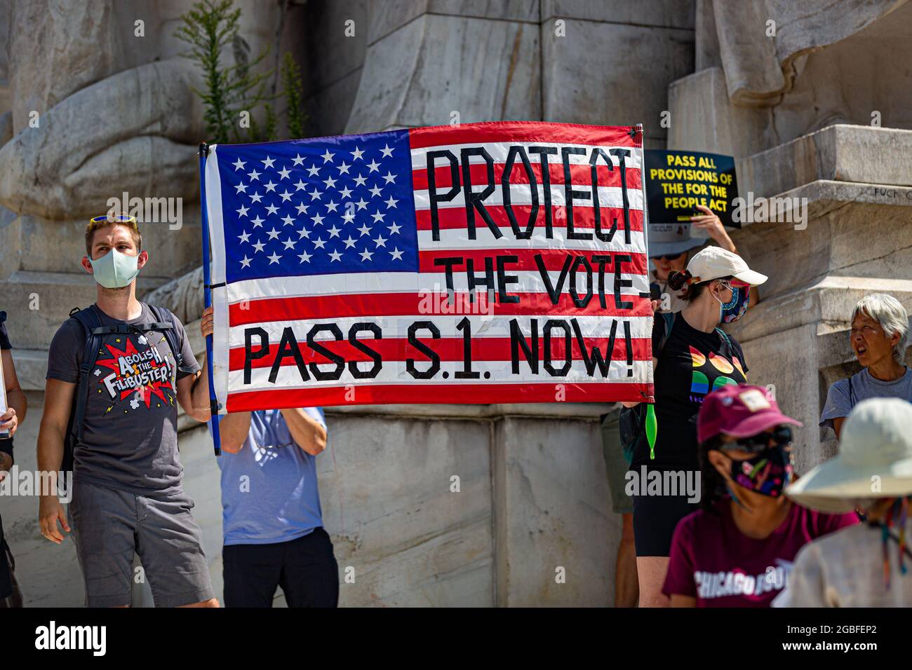 Washington Dc, United States. 03rd Aug, 2021. The Poor People's Campaign  rallied and marched in Washington DC, where faith leaders, low-wage workers,  and poor people from around the country protested for the