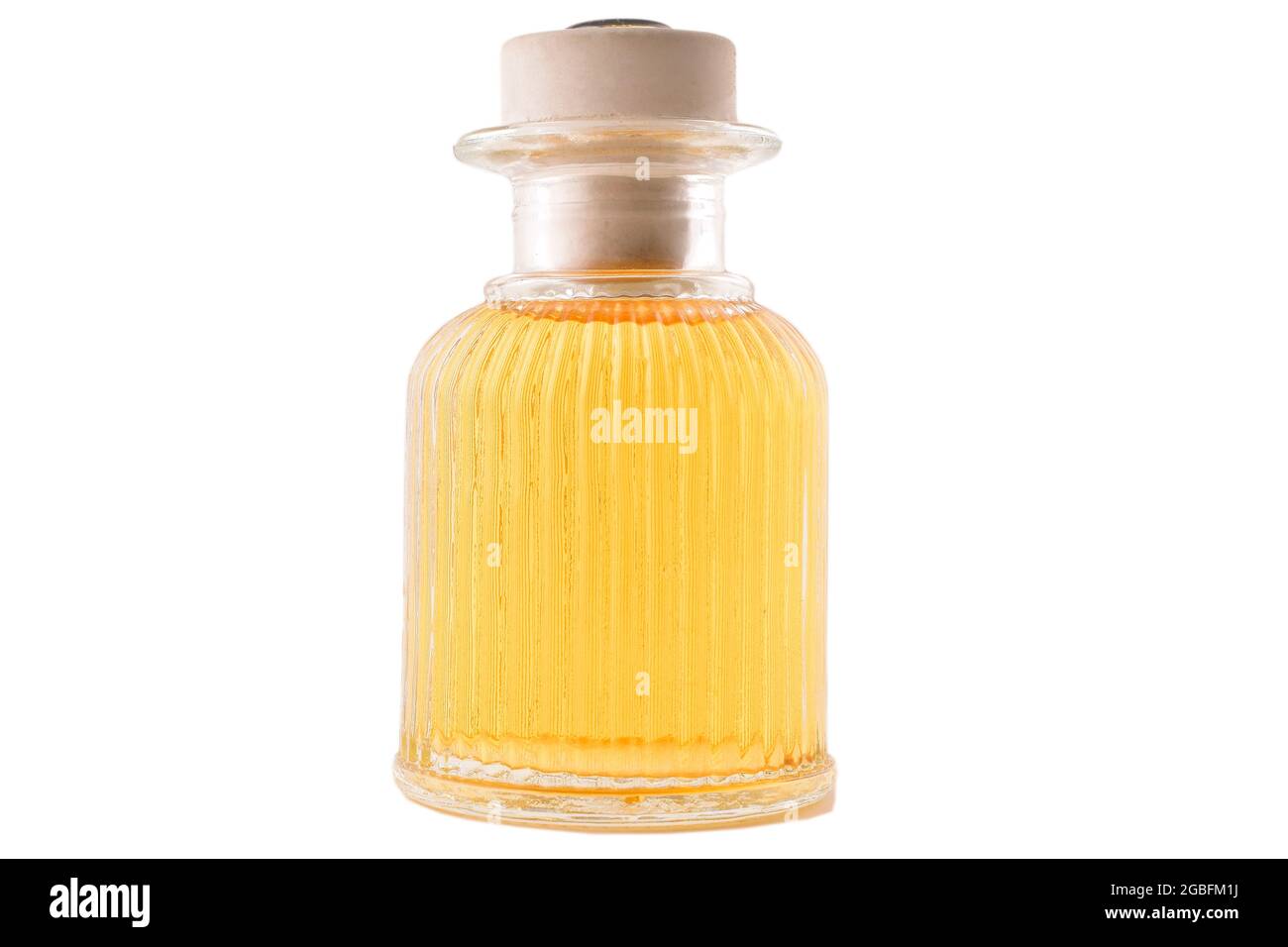 Aroma Oil bottle Isolated On White Background With Clipping Path Stock