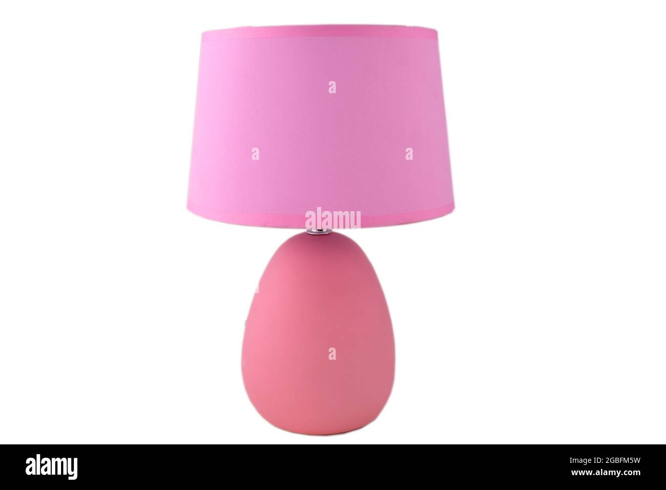 Table Lamp Isolated On White Background With Clipping Path Stock Photo