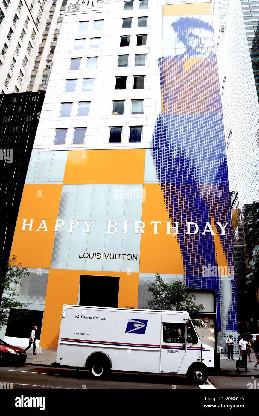 New York, US, 03/08/2020, Louis Vuitton store celebrates 200 Years