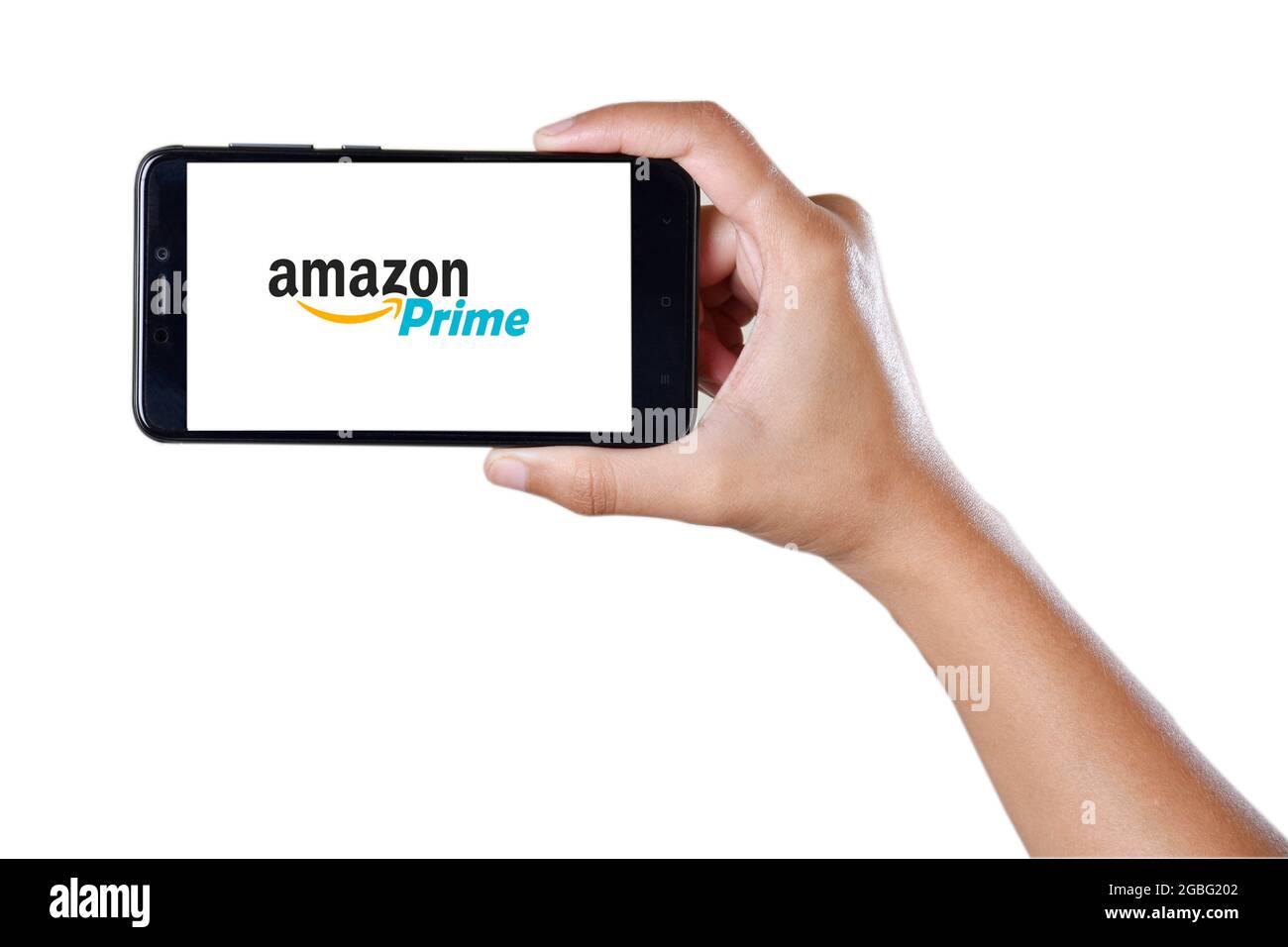 Mumbai , Indian December 1 2018 Amazon Prime Logo On Smartphone