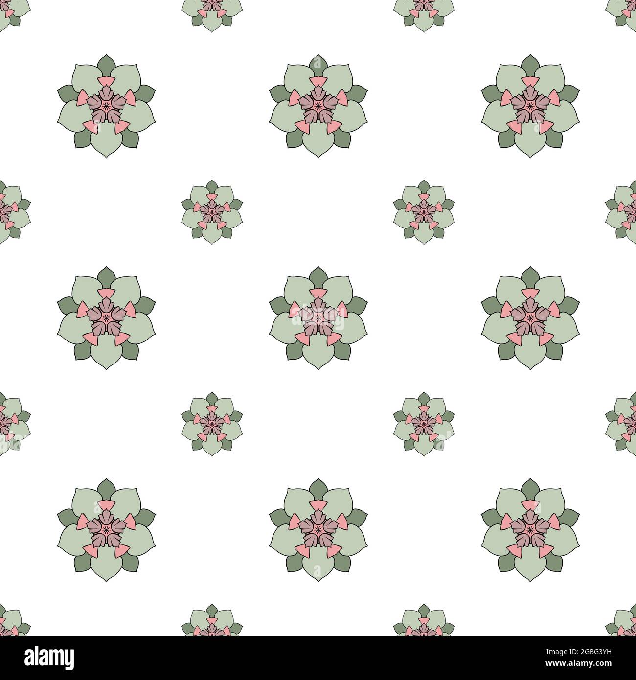 Seamless pattern wallpaper with abstract shapes on a white background ...