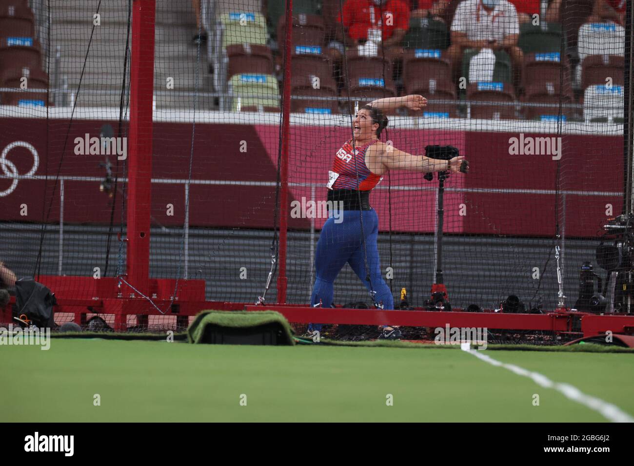 Tokyo, Japan. 3rd Aug, 2021. PRICE Deanna (USA) Athletics Women's Hammer Throw Final during