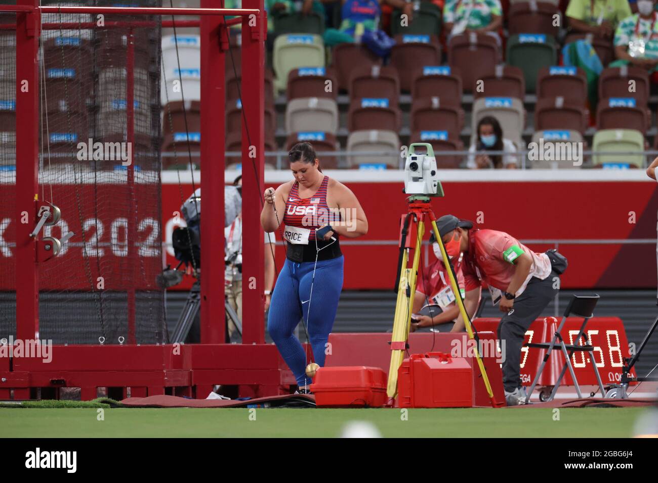 Tokyo, Japan. 3rd Aug, 2021. PRICE Deanna (USA) Athletics Women's