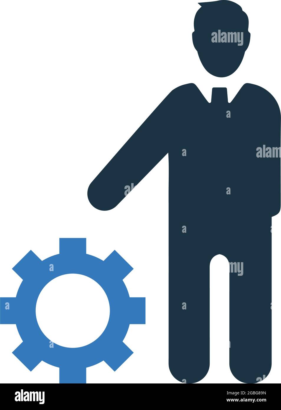 gear, management icon - Vector EPS file. Perfect use for print media ...