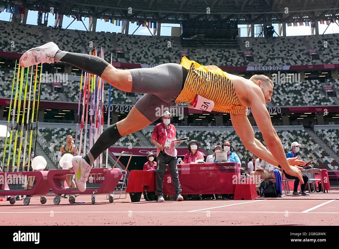 Tokio, Japan. 04th Aug, 2021. Athletics Olympics, Javelin Throw, Men