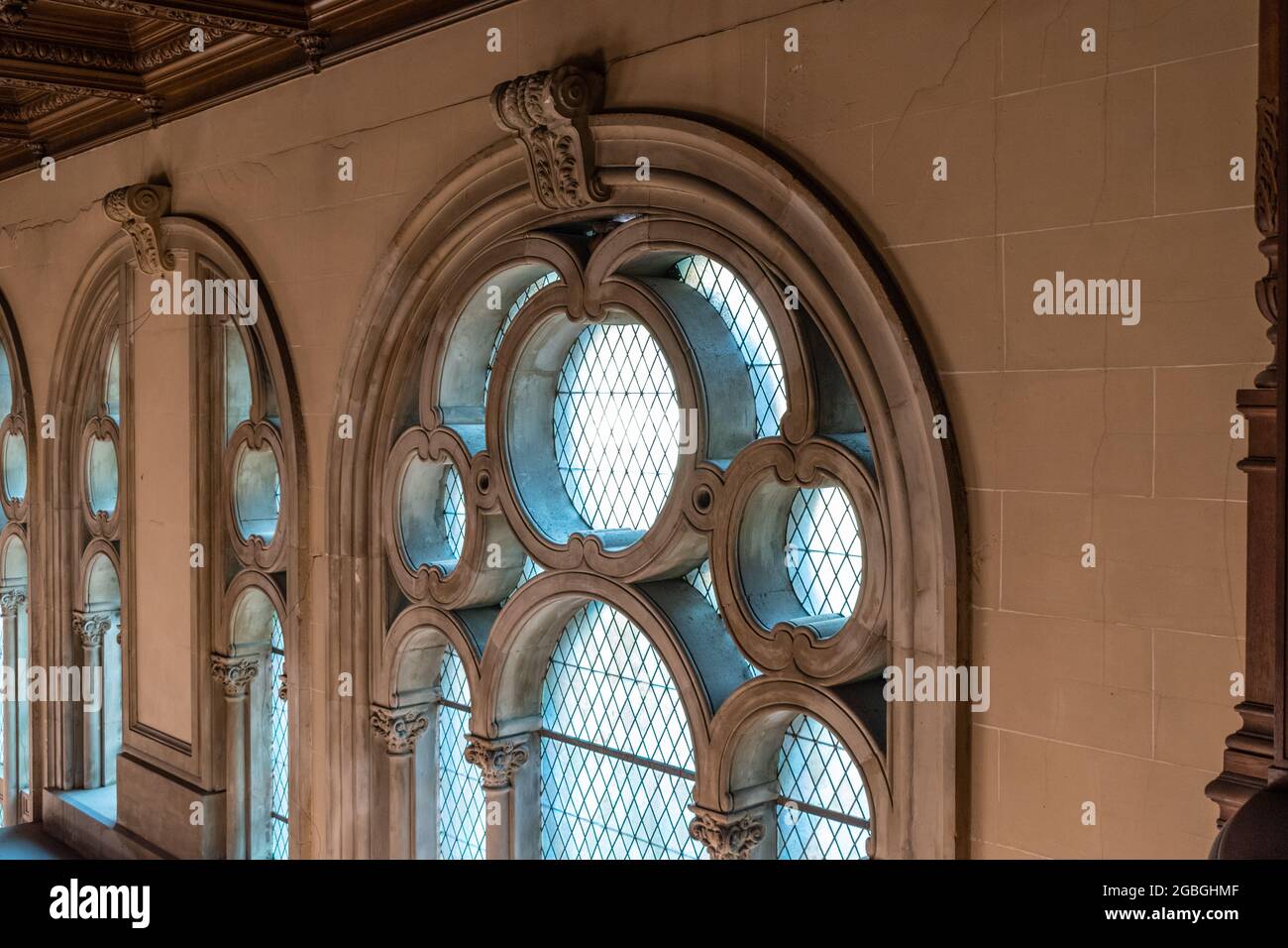 Window detail at the Museum of Decorative Arts in Buenos Aires, Argentina Stock Photo