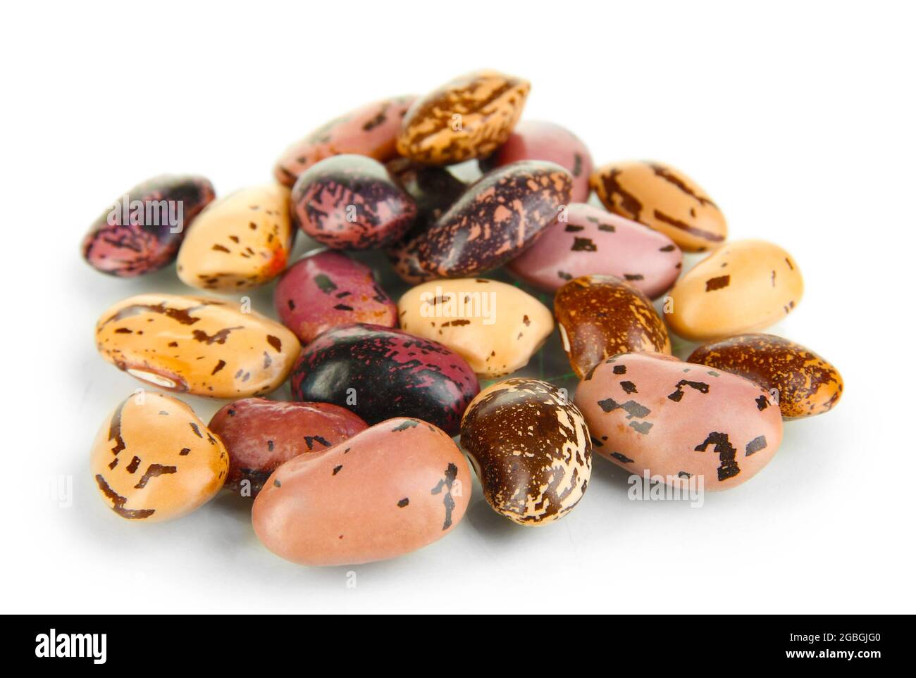 Hill of beans isolated on white Stock Photo Alamy