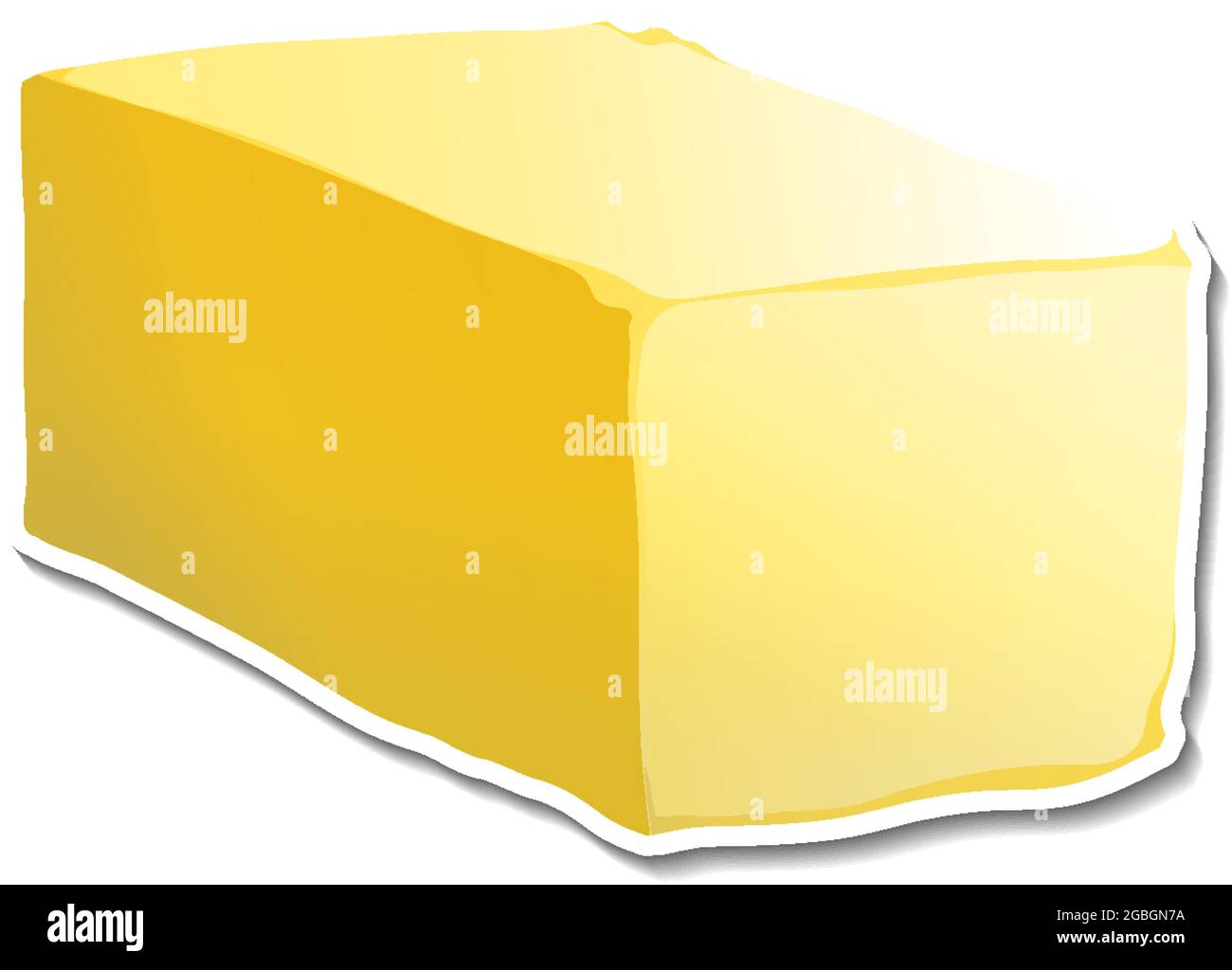 Butter bar sticker on white background illustration Stock Vector Image & Art Alamy