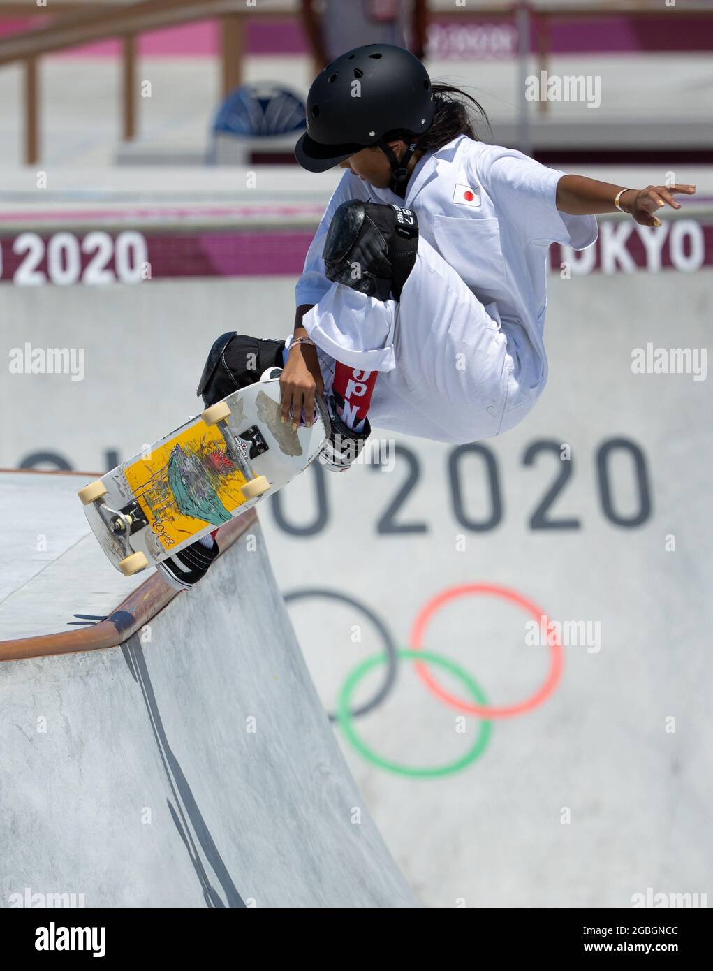 Tokyo, Kanto, Japan. 4th Aug, 2021. Japan skateboarder, KOKONA HIRAKI
