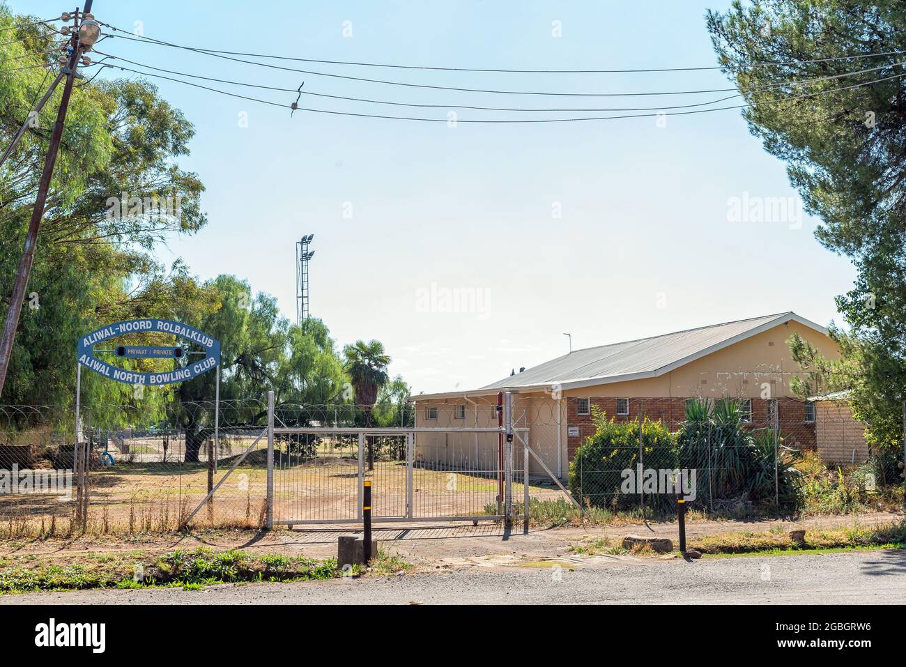 ALIWAL NORTH, SOUTH AFRICA APRIL 23, 2021 The entrance and building